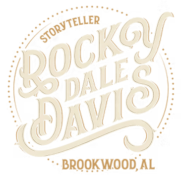 Rocky Dale Davis comedy logo promoting his stand-up shows.